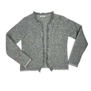 Cocogio Cardigan Sweater Open Front Size M Made In Italy Mohair Wool